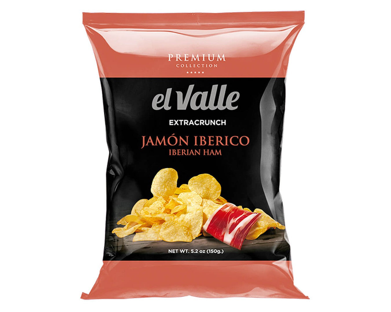 El Valle Iberian Ham Chips 150g-Chips-The Local Basket