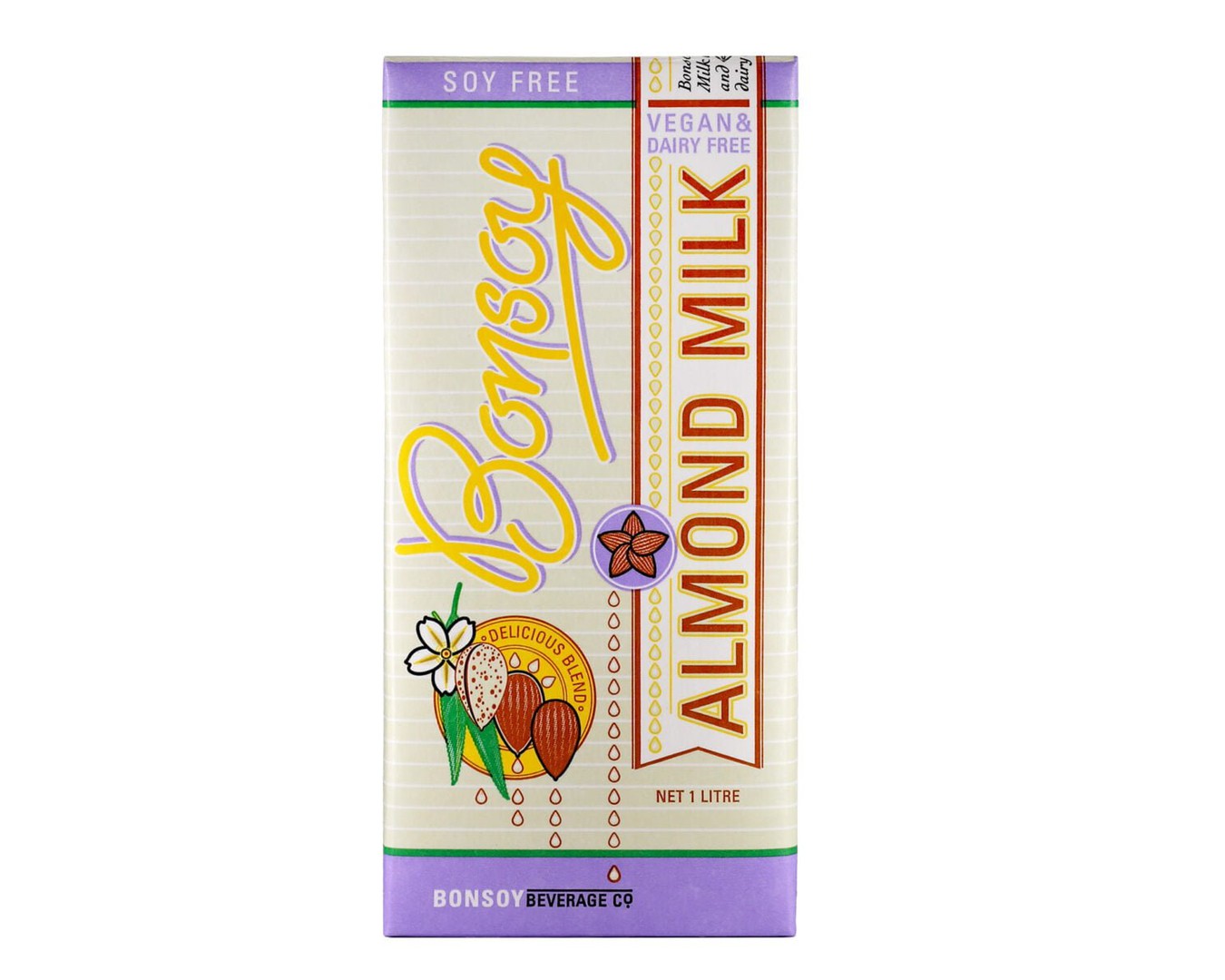 Bonsoy Almond Milk 1L-Milk-The Local Basket