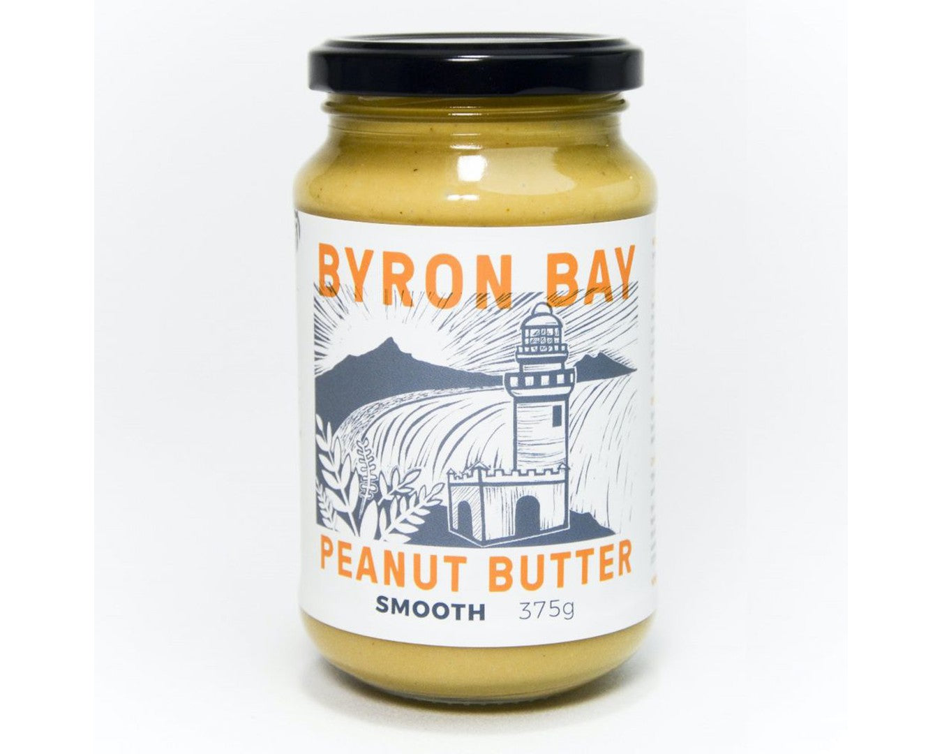 Byron Bay Peanut Butter Co Smooth 375g-Spreads-The Local Basket