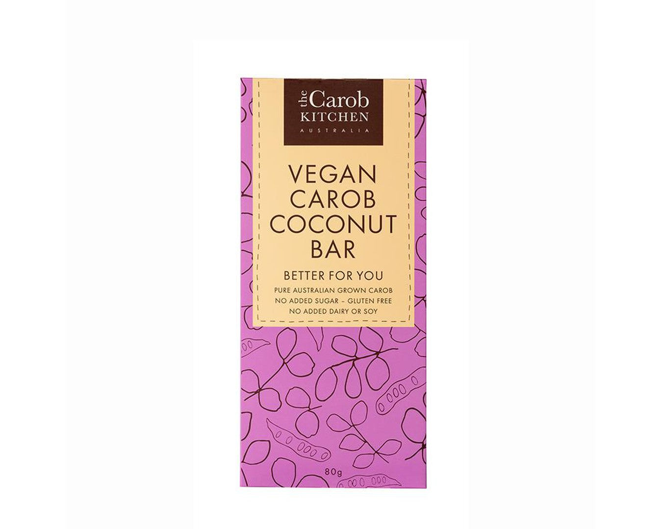 Vegan Carob Coconut Bar 80gr-Chocolate-The Local Basket