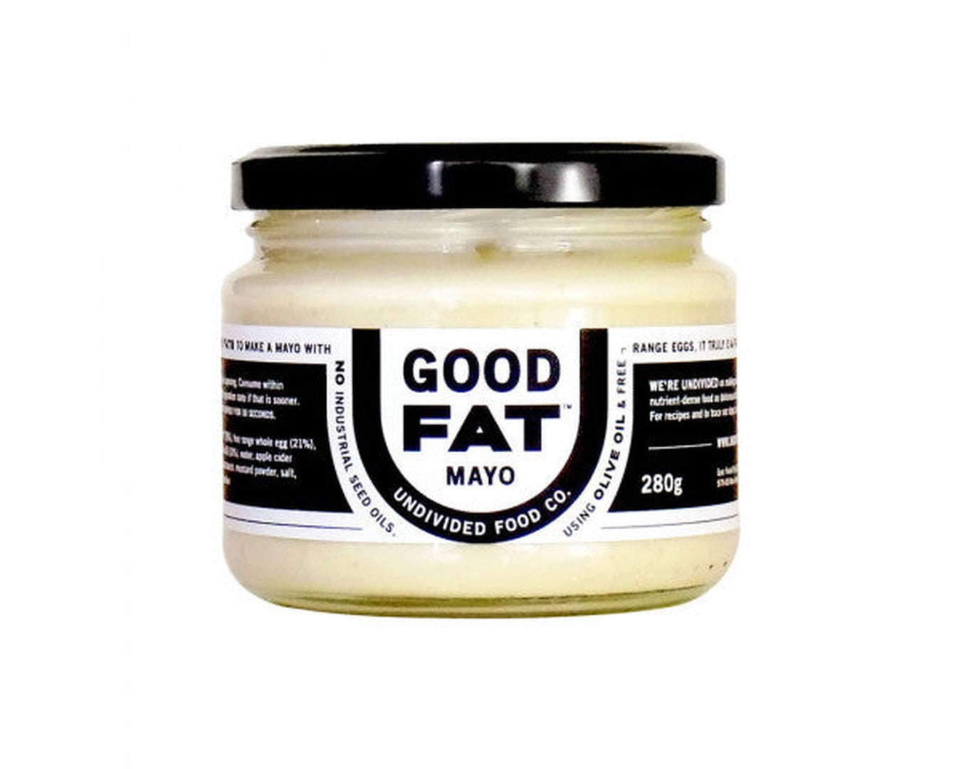 Undivided Co Good Fat Mayo 280g-Mayonnasse-The Local Basket