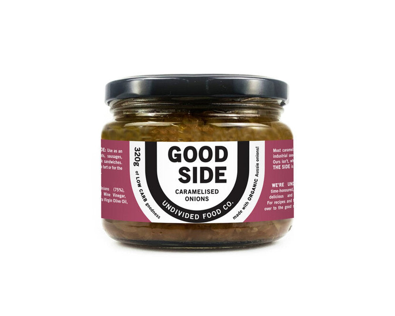 Undivided Co Good Side Caramelised Onion 320g-Sauce-The Local Basket