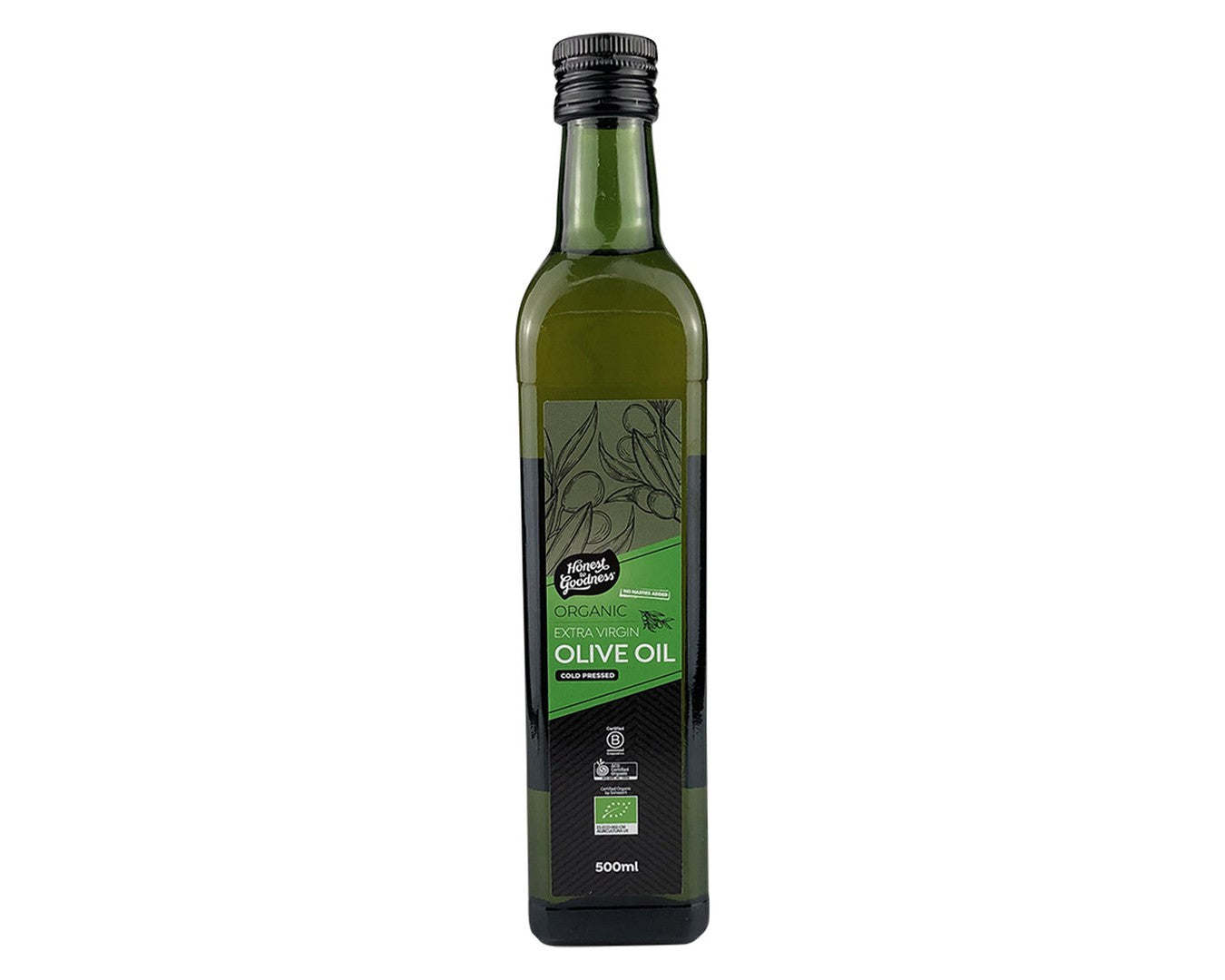 Honest to Goodness Organic Extra Virgin Olive Oil 500ml-Olive Oil-The Local Basket