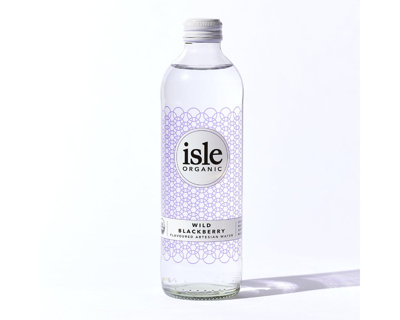 Isle Sparkling Organic Wild Blackberry Water 350ml-Beverages-The Local Basket