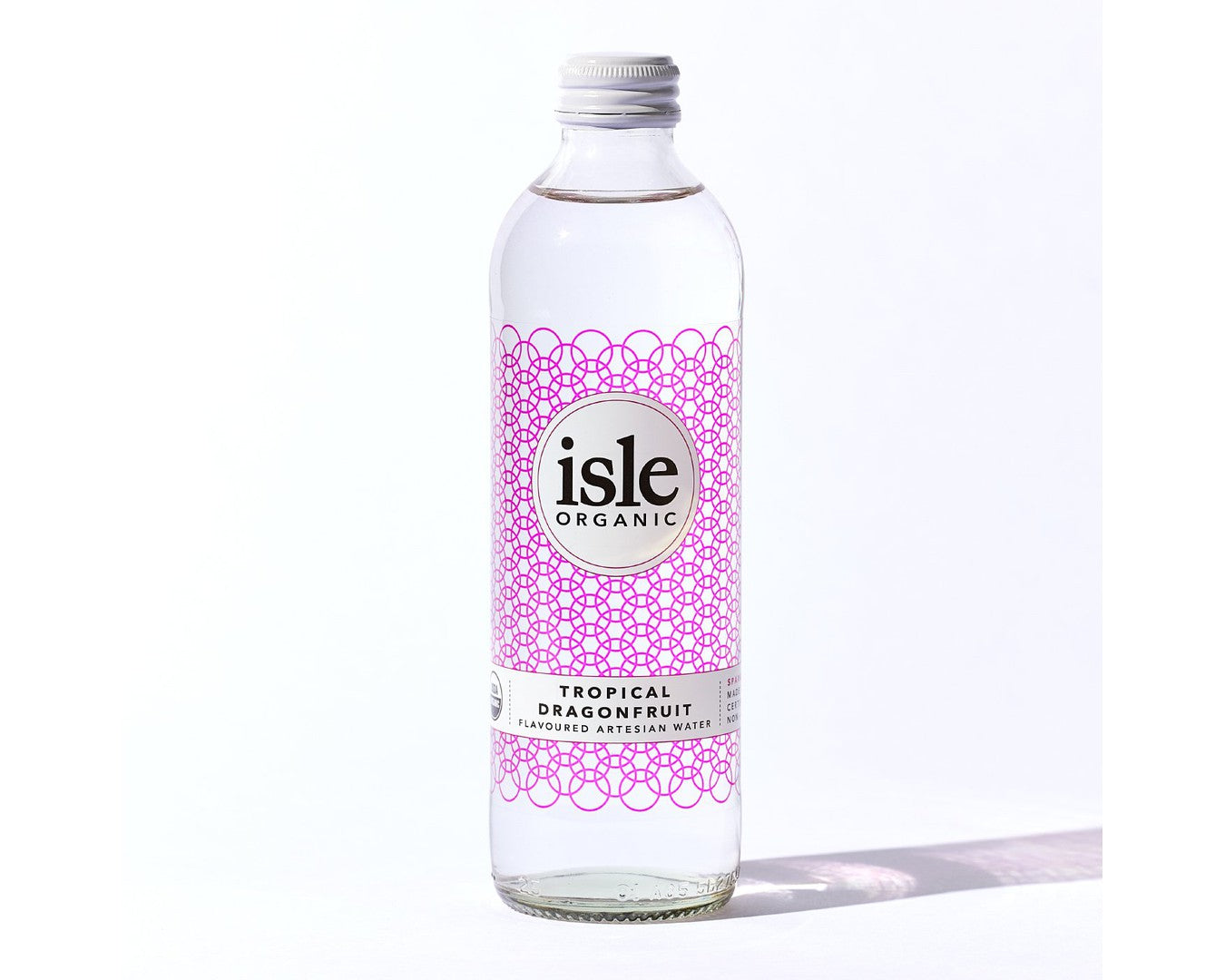 Isle Sparkling Organic Tropical Dragonfruit Water 350ml-Beverages-The Local Basket
