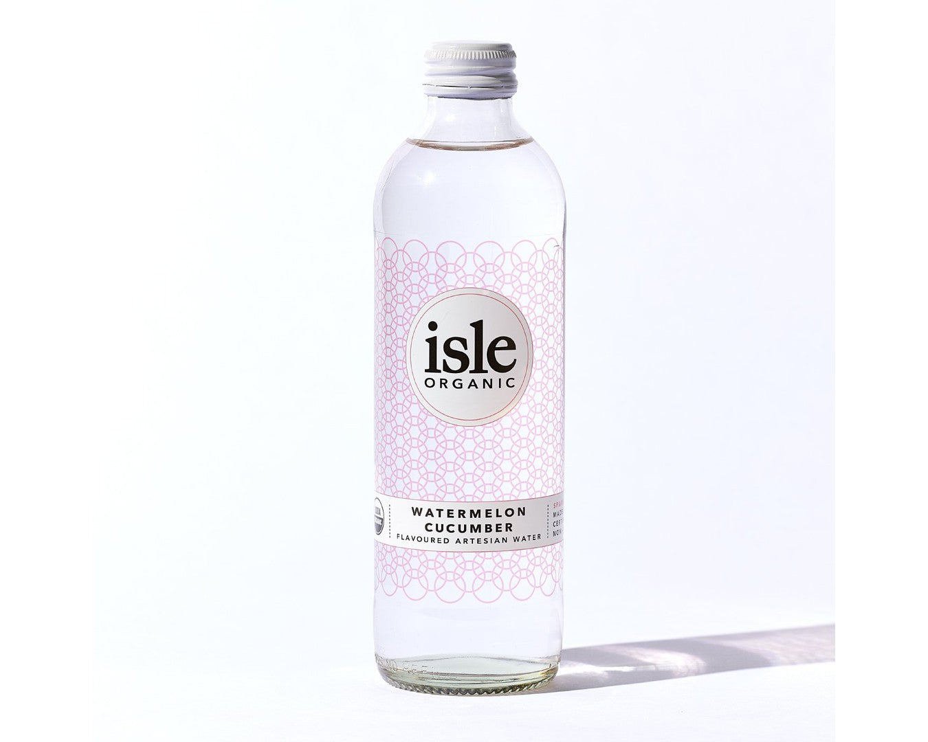 Isle Sparkling Organic Watermelon Cucumber Water 350ml-Beverages-The Local Basket