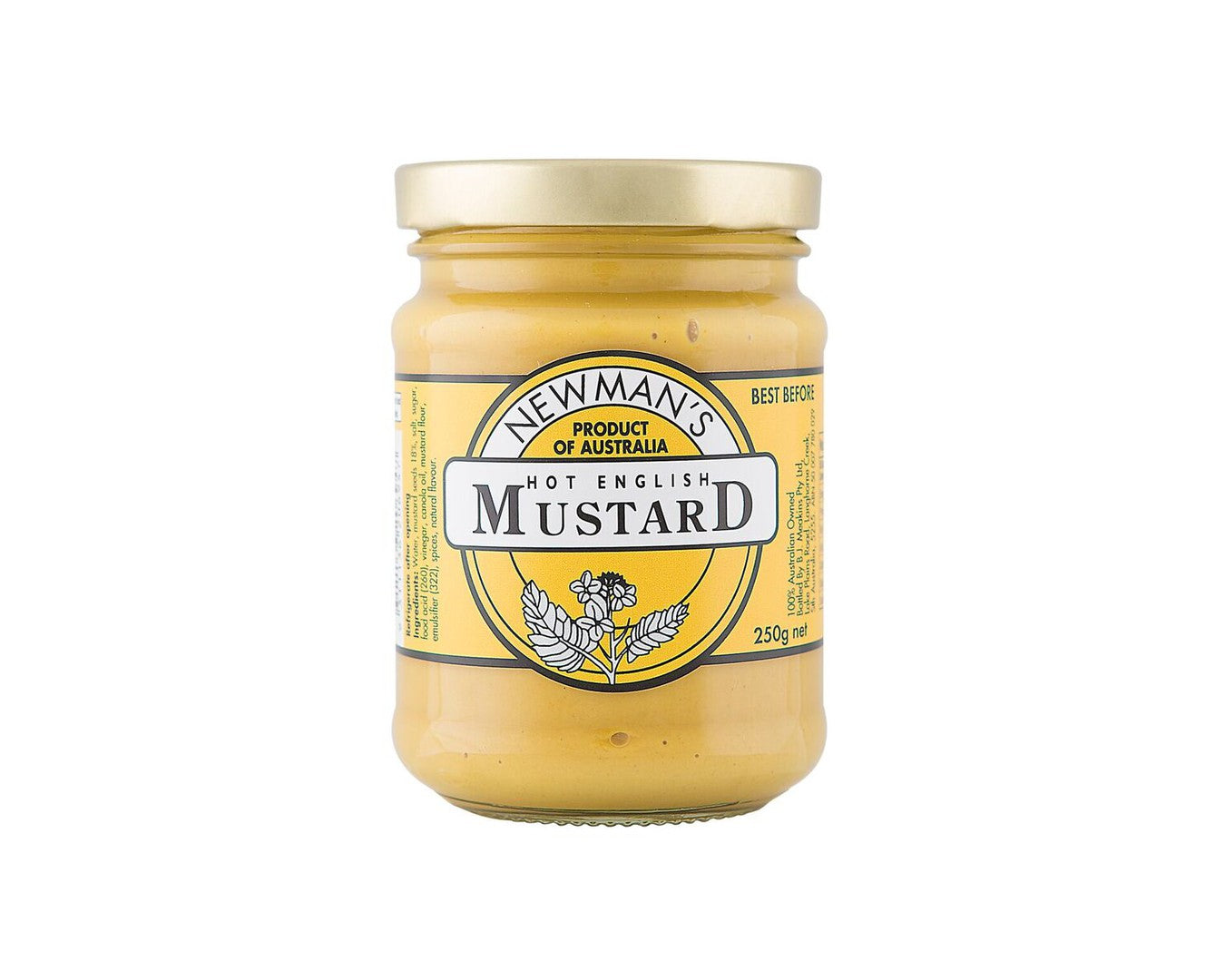 Newman's Hot Mustard 250g-Mustard-The Local Basket