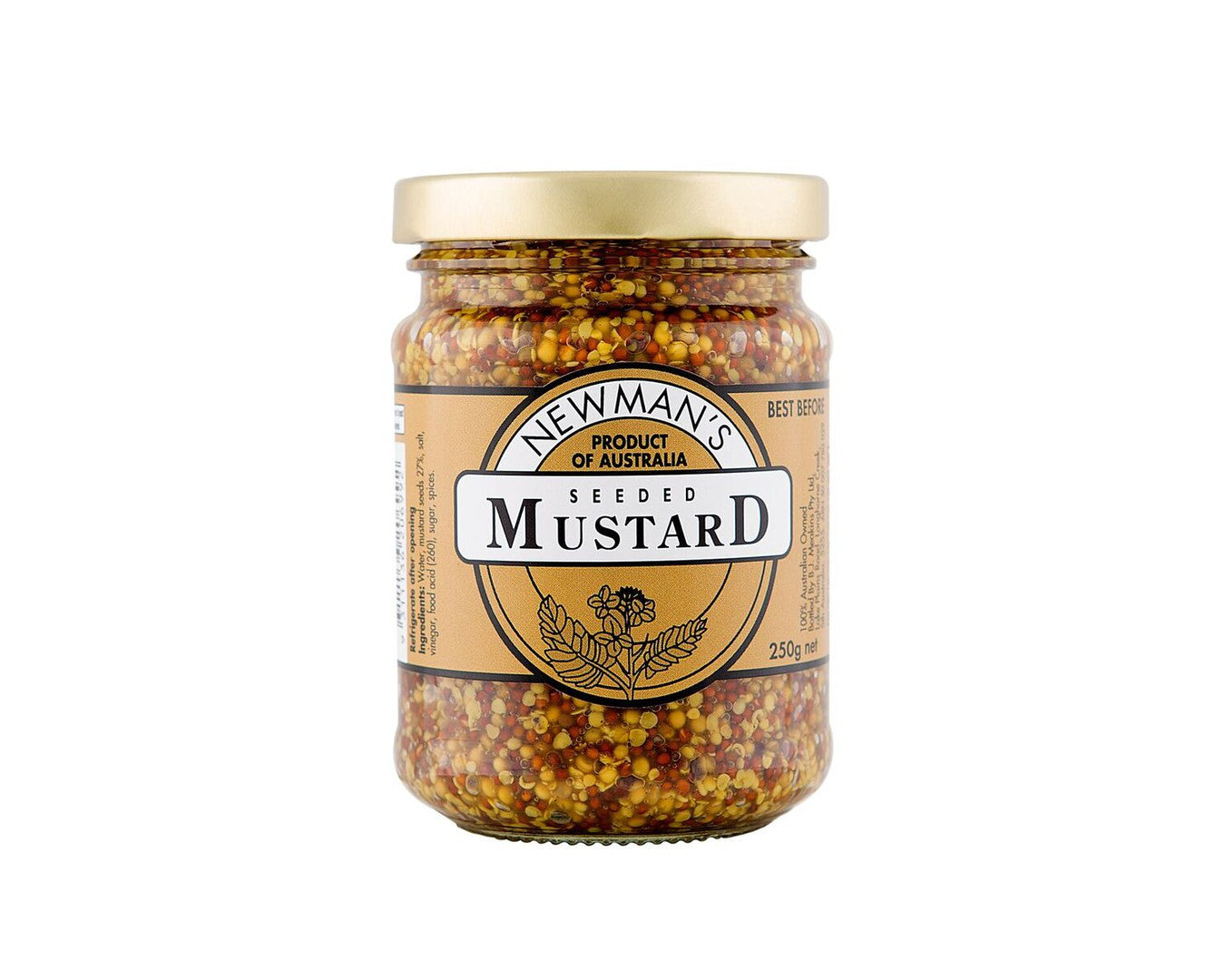 Newman's Seeded Mustard 250g-Mustard-The Local Basket