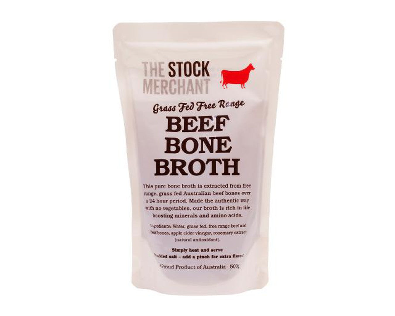 The Stock Merchant Beef Bone Broth 500g-Stock-The Local Basket
