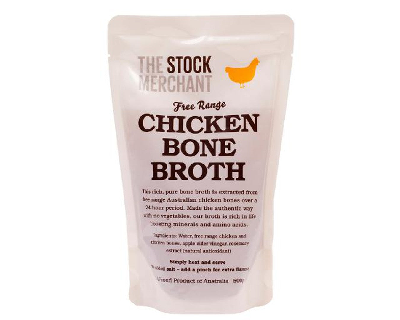 The Stock Merchant Chicken Bone Broth 500g-Stock-The Local Basket