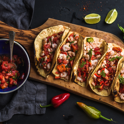 exclusive collection of mexican food at the local basket