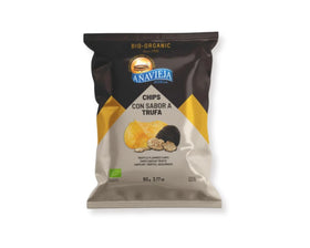 Anavieja Potato Chips Truffle 90g, organic potato chips with natural truffle flavor, made from sustainably farmed ingredients.