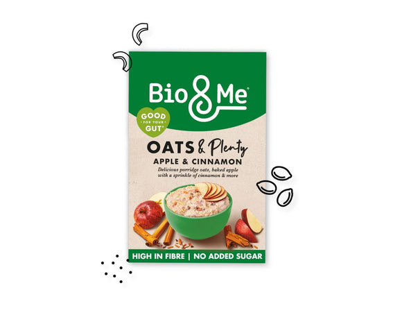Bio & Me Apple and Cinnamon Porridge 400g – A warming, cinnamon-infused porridge with apples for a healthy, sugar-free start to your day