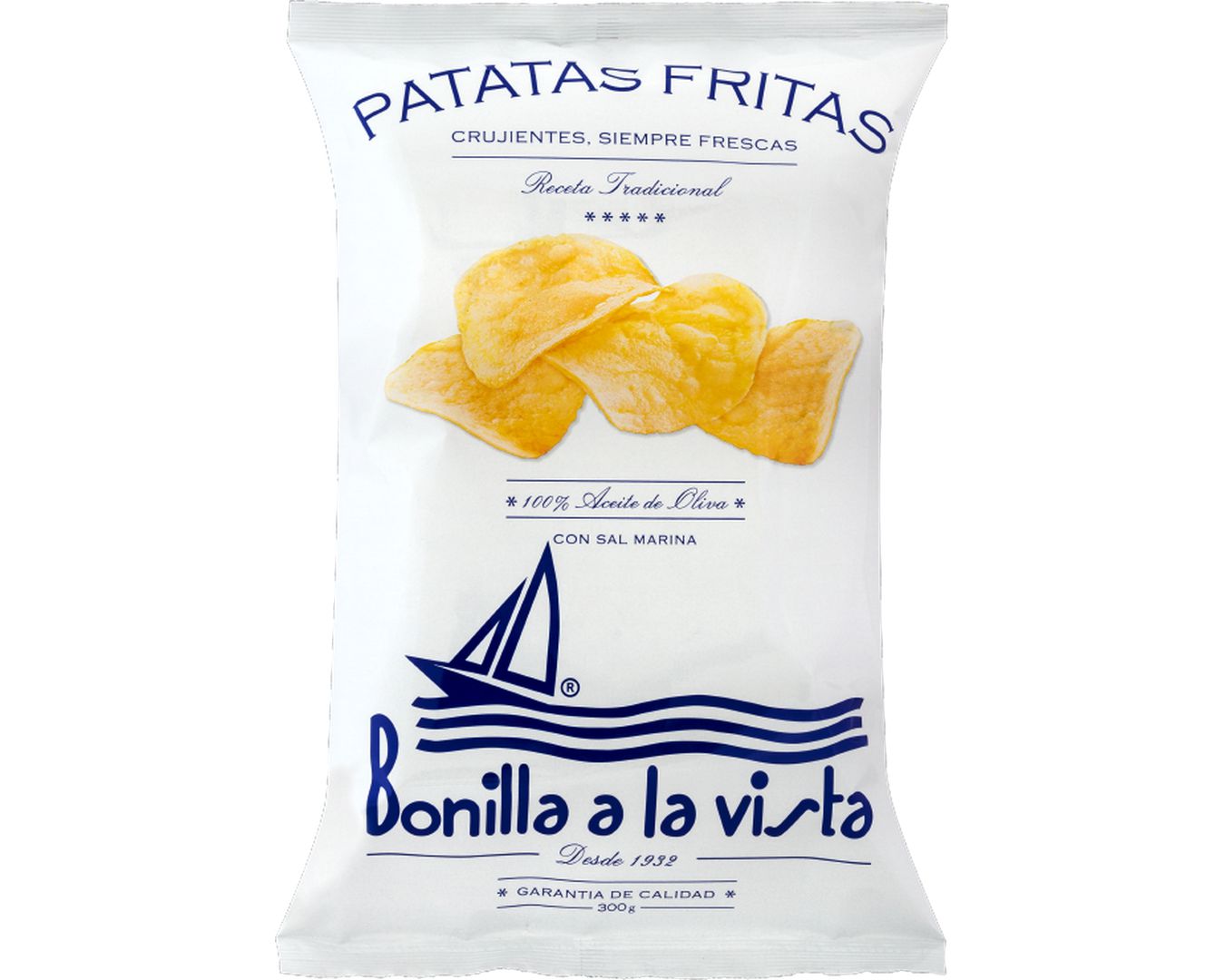 Bonilla a la Vista Patatas Fritas Potato Chips 300g-Chips-The Local Basket