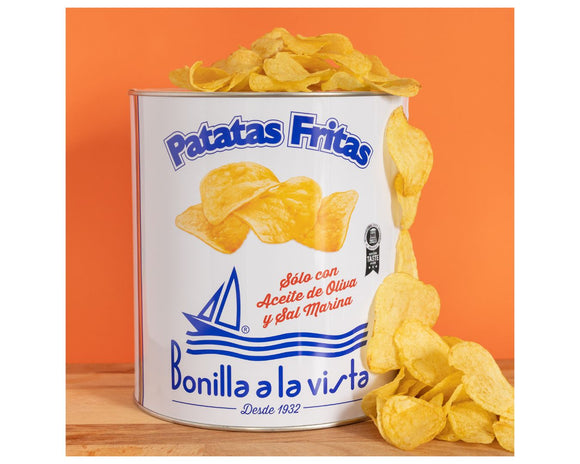Bonilla a la Vista Patatas Fritas Potato Chips 500g Tin
