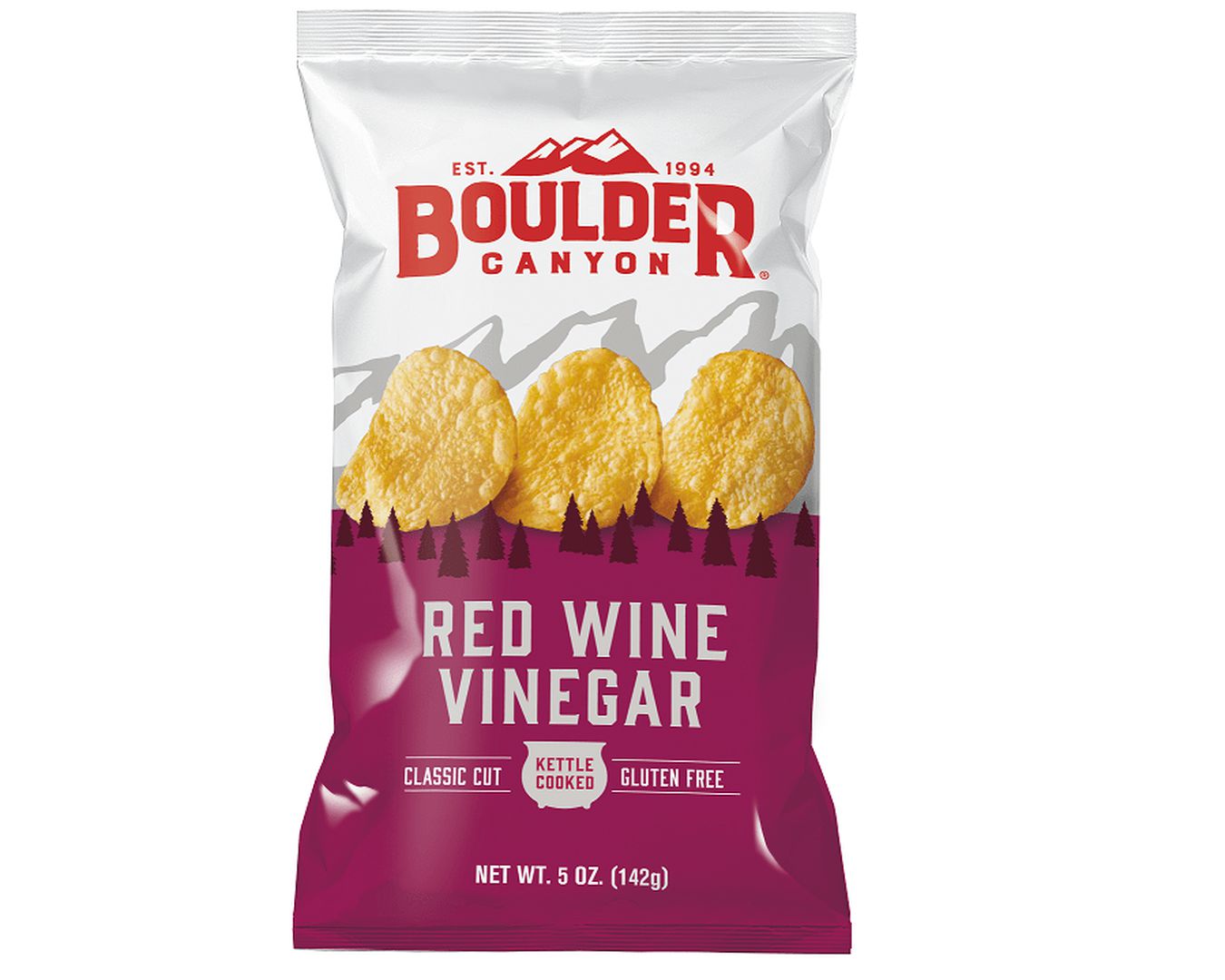 Boulder Red Wine Vinegar Chips 142g-Chips-The Local Basket