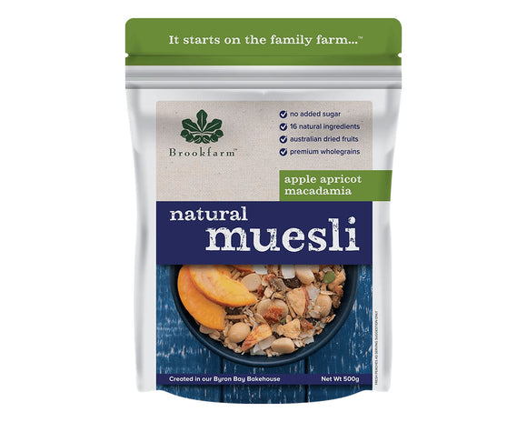 Brookfarm Natural Apricot Muesli 500g-Cereal-The Local Basket