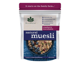 Brookfarm Natural Cranberry Muesli 500g-Cereal-The Local Basket