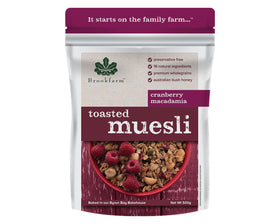 Brookfarm Toast Cranberry Muesli 500g-Cereal-The Local Basket