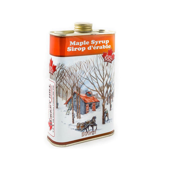 Escuminac "Great Harvest" Square Tin Organic Maple Syrup 500ml