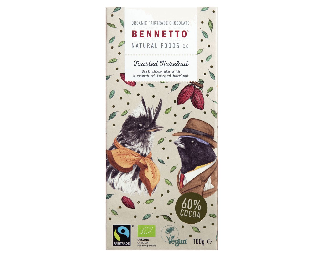 Bennetto Toasted Hazelnut 100gr-Chocolate-The Local Basket