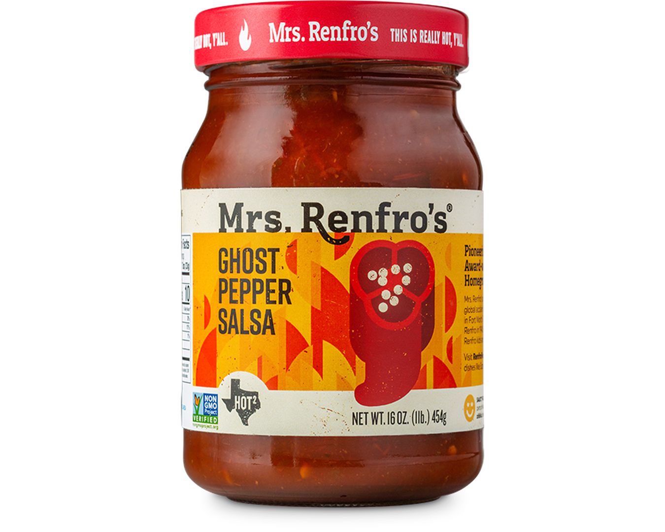 Mrs Renfro's Ghost Pepper Salsa 454g-Salsa-The Local Basket