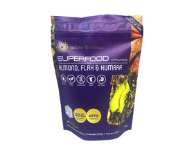 Natural Abundance Almond, Flax, and Kumara Crackers 100g