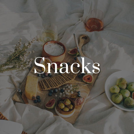 Snacks collection at the local basket