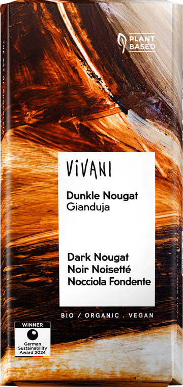 Vivani Chocolate Dark Nougat 100g