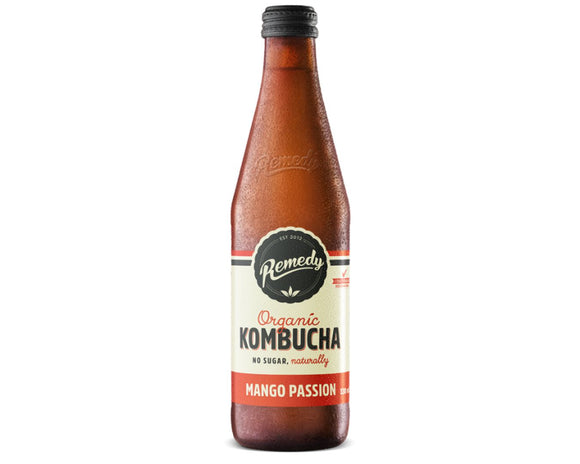 Remedy Kombucha Mango Passion 330ml-Beverages-The Local Basket