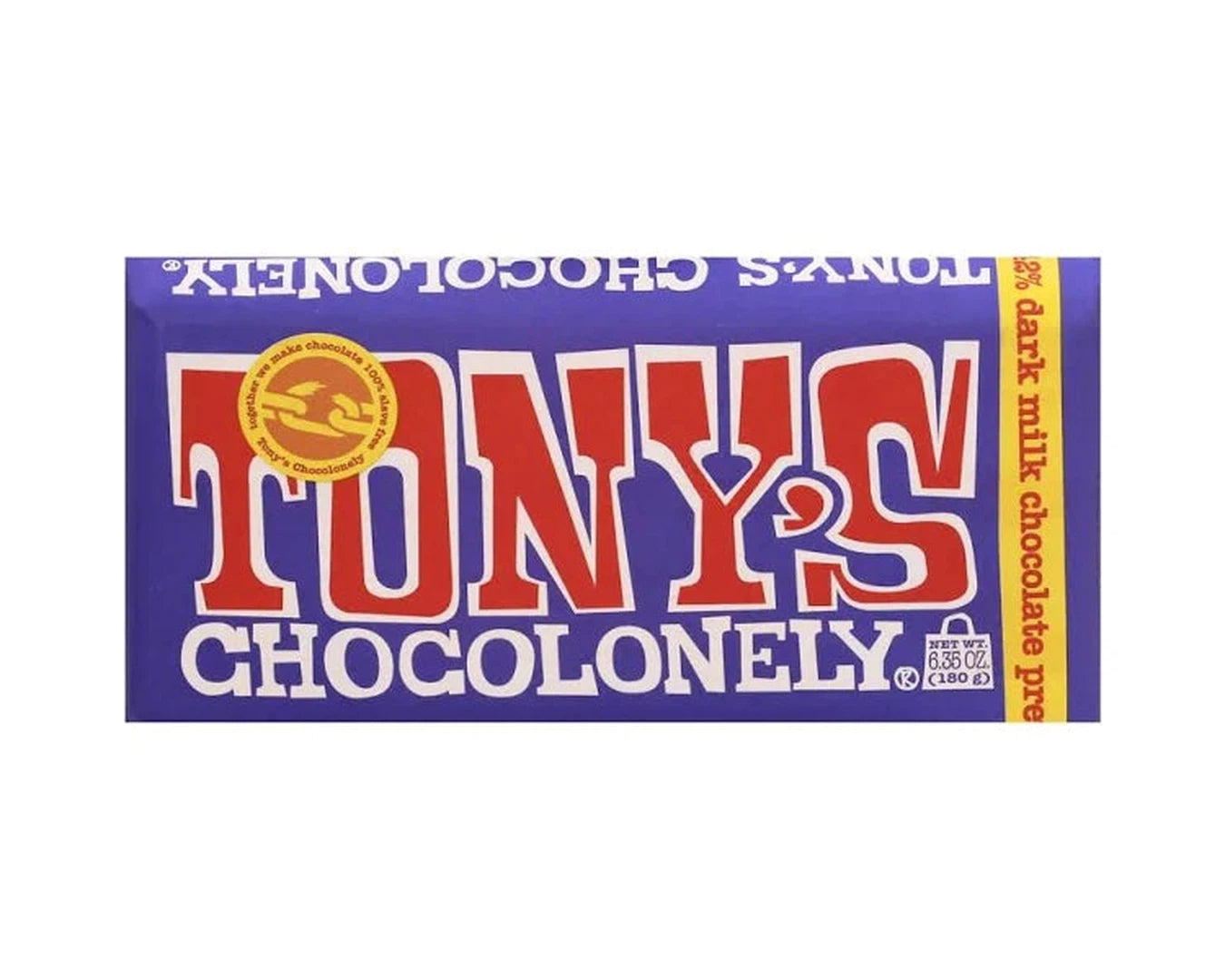Tony's Chocolonely - Dark Pretzel Toffee Milk Bar 180gr | The Local Basket