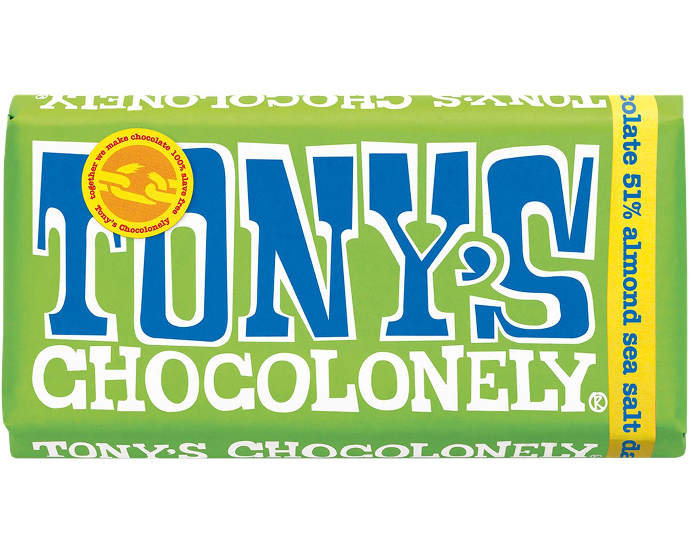 Tony's Chocolonely - Dark Almond Sea Salt 180gr-The Local Basket