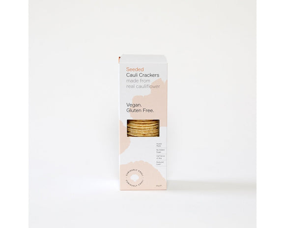 Curiously Cauli - Seeded Cauli Crackers 70gr-Snack-The Local Basket