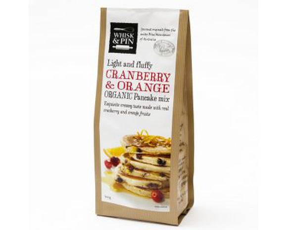 Whisk & Pin Cranberry Orange Pancake Mix 400g-Baking Mix-The Local Basket