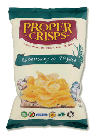 Proper Crisps Rosemary & Thyme 150gr