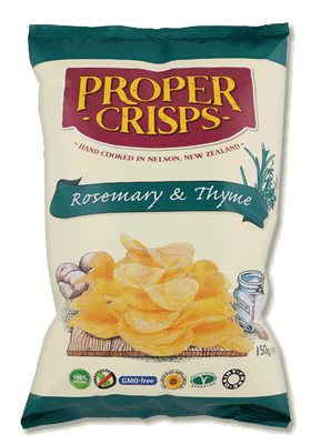 Proper Crisps Rosemary & Thyme 150gr