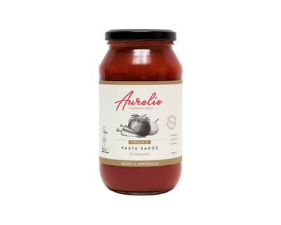Aurelio Organic Primavera Pasta Sauce 500gr-Pasta Sauce-The Local Basket