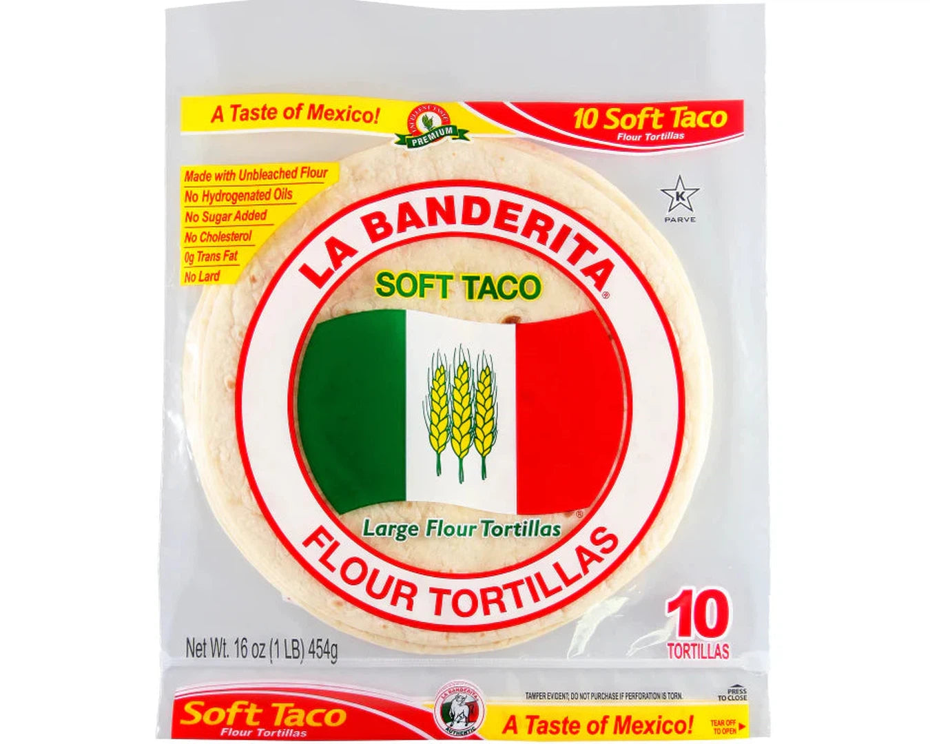 La Banderita Soft Taco 454g-Wraps-The Local Basket