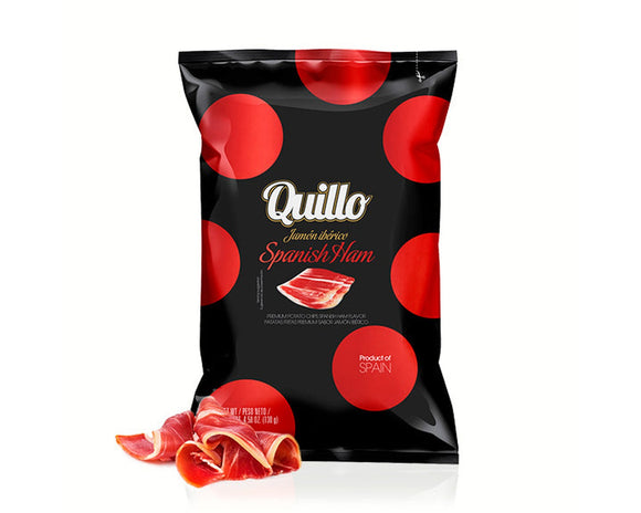 Quillo Iberian Ham Potato Chips 130g-Chips-The Local Basket