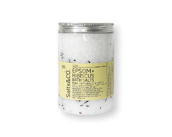 Salts&Co Hibiscus Epsom Bath Salts 900g-Bath Salts-The Local Basket