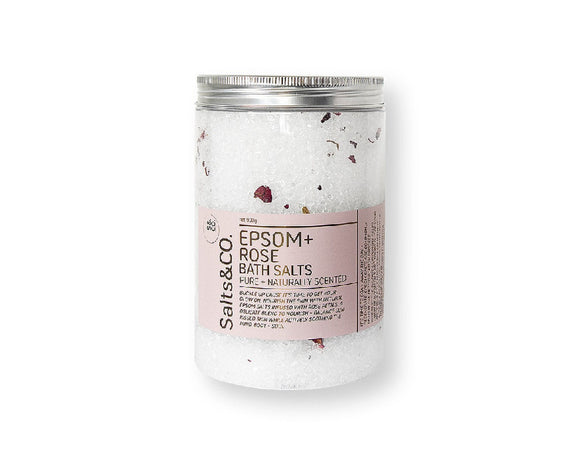 Salts&Co Rose Epsom Bath Salts 900g-Bath Salts-The Local Basket