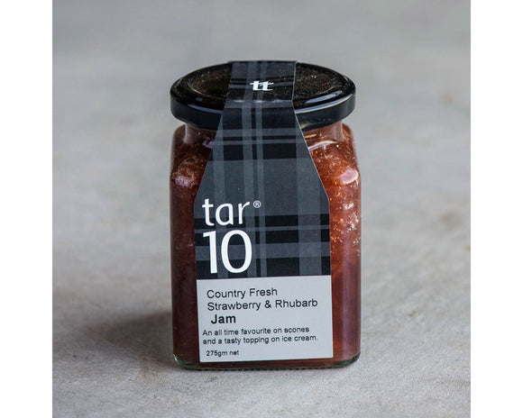 Tar 10 Country Fresh Strawberry & Rhubarb Jam 300g-Spreads-The Local Basket
